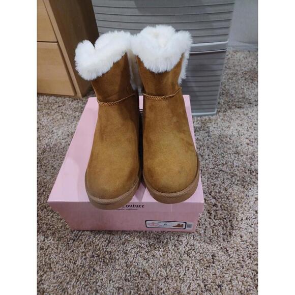 New! Juicy Couture Women’s Firecracker Winter Boots Cognac sz.6 - Picture 3 of 4